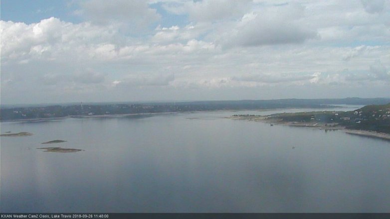 Lake Travis webcam, September 26, 2018 10:50 AM CT