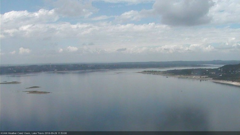 Lake Travis webcam, September 26, 2018 10:55 AM CT