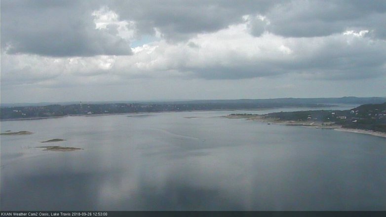 Lake Travis webcam, September 26, 2018 11:55 AM CT