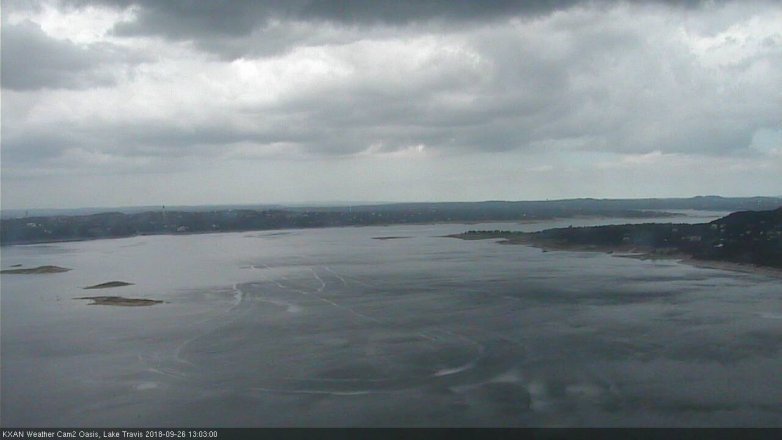 Lake Travis webcam, September 26, 2018 12:05 PM CT