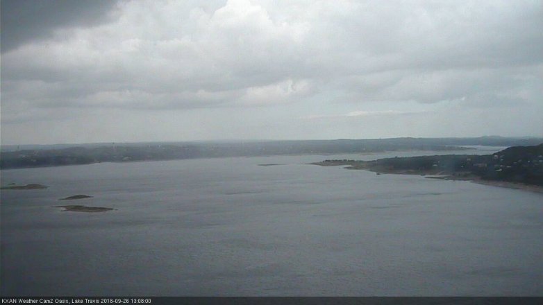 Lake Travis webcam, September 26, 2018 12:10 PM CT
