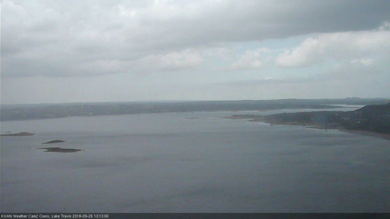 Lake Travis webcam, September 26, 2018 12:15 PM CT