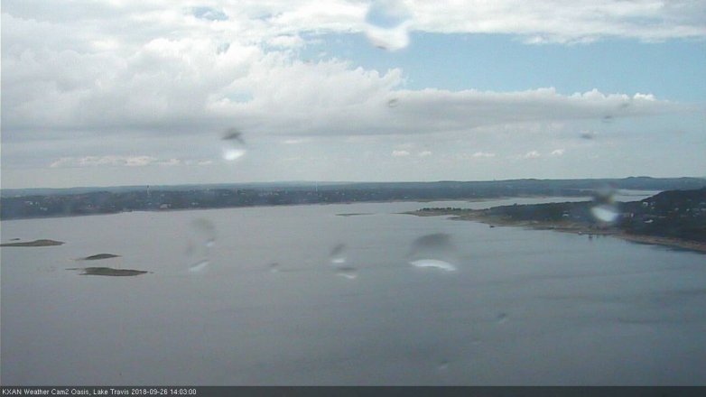 Lake Travis webcam, September 26, 2018 1:05 PM CT
