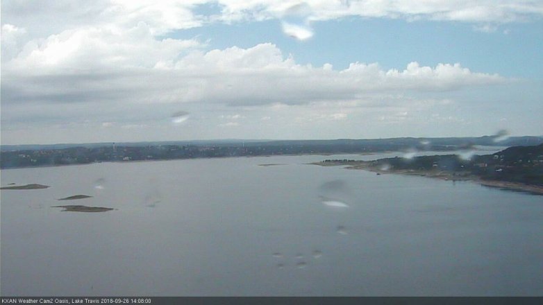Lake Travis webcam, September 26, 2018 1:10 PM CT