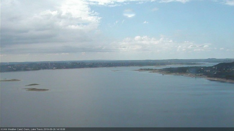 Lake Travis webcam, September 26, 2018 1:20 PM CT