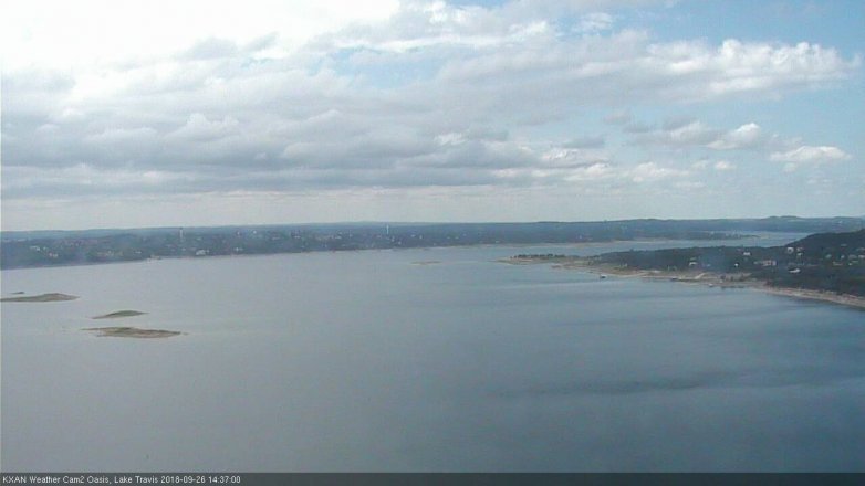Lake Travis webcam, September 26, 2018 1:40 PM CT