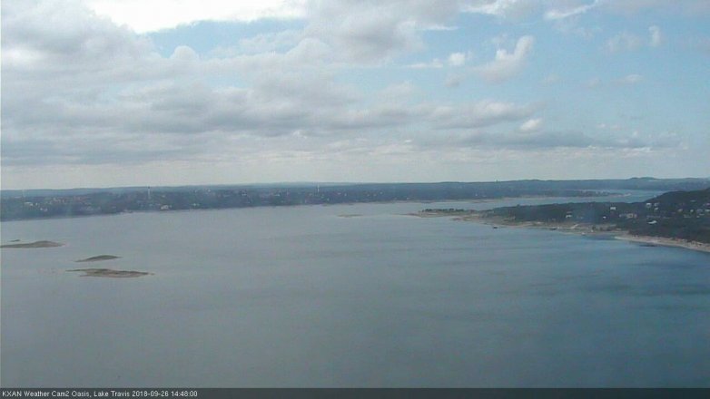 Lake Travis webcam, September 26, 2018 1:50 PM CT