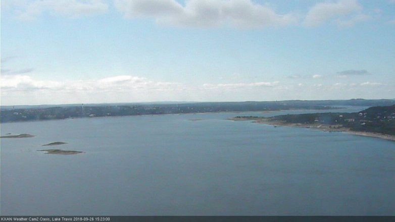 Lake Travis webcam, September 26, 2018 2:25 PM CT
