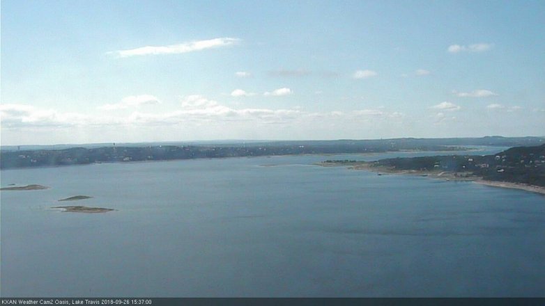 Lake Travis webcam, September 26, 2018 2:40 PM CT