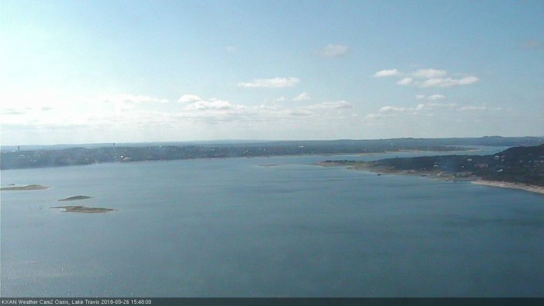 Lake Travis webcam, September 26, 2018 2:50 PM CT