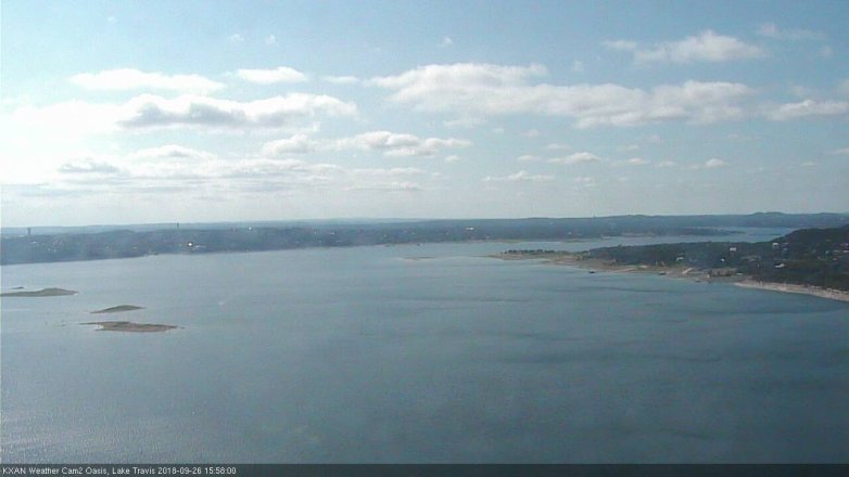Lake Travis webcam, September 26, 2018 3:00 PM CT