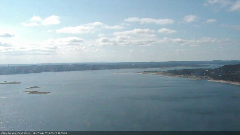 Lake Travis webcam, September 26, 2018 3:05 PM CT