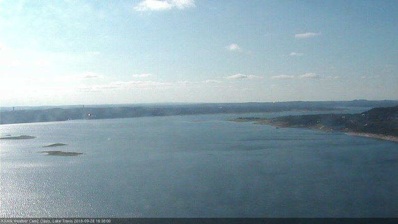 Lake Travis webcam, September 26, 2018 3:40 PM CT