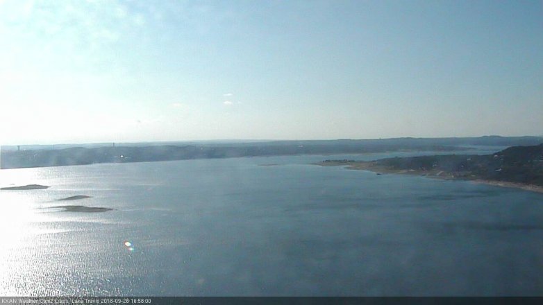 Lake Travis webcam, September 26, 2018 4:00 PM CT