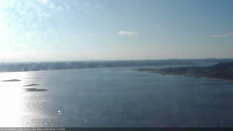 Lake Travis webcam, September 26, 2018 4:20 PM CT