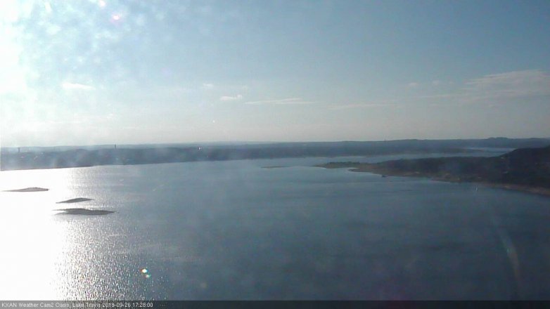 Lake Travis webcam, September 26, 2018 4:30 PM CT