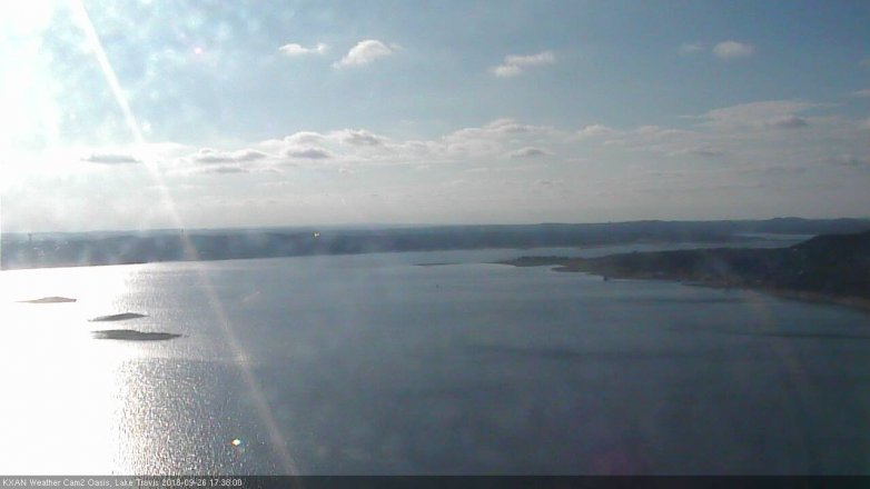 Lake Travis webcam, September 26, 2018 4:40 PM CT