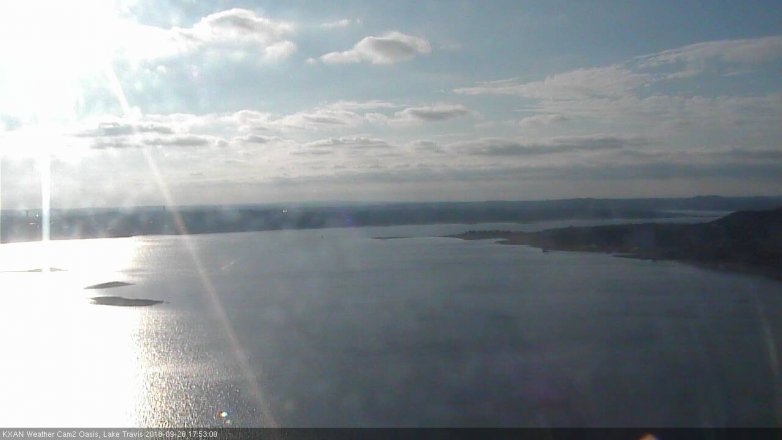 Lake Travis webcam, September 26, 2018 4:55 PM CT