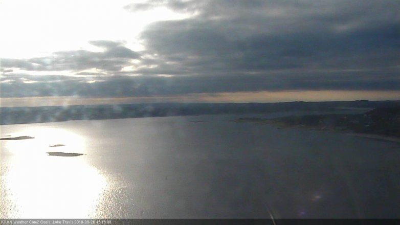 Lake Travis webcam, September 26, 2018 5:20 PM CT