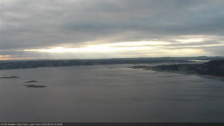 Lake Travis webcam, September 26, 2018 5:40 PM CT