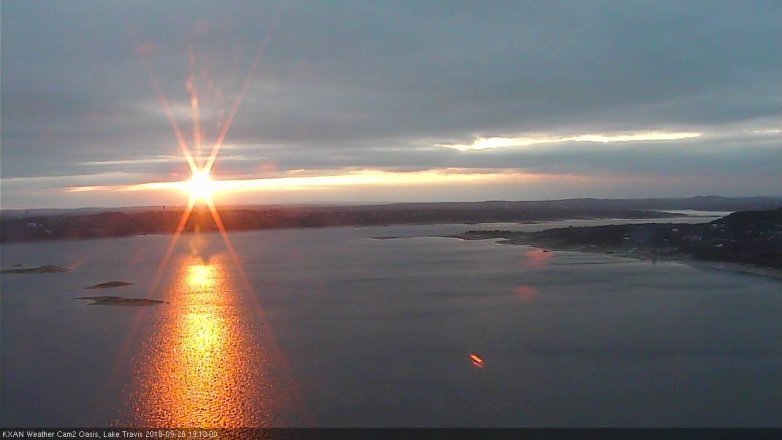 Lake Travis webcam, September 26, 2018 6:15 PM CT