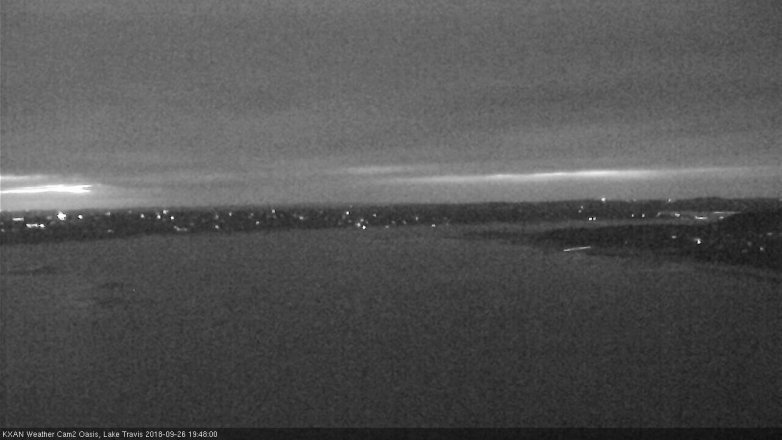 Lake Travis webcam, September 26, 2018 6:50 PM CT