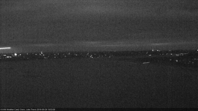 Lake Travis webcam, September 26, 2018 6:55 PM CT