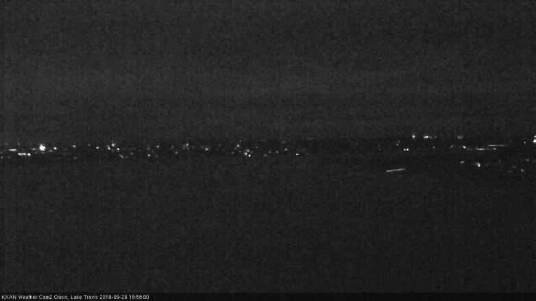 Lake Travis webcam, September 26, 2018 7:00 PM CT