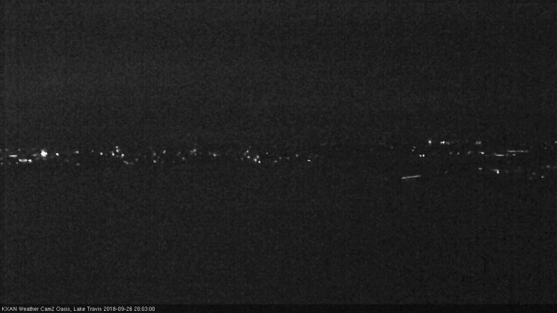 Lake Travis webcam, September 26, 2018 7:05 PM CT