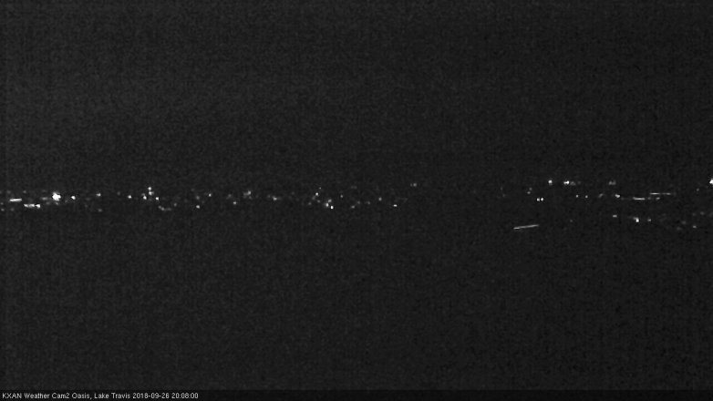 Lake Travis webcam, September 26, 2018 7:10 PM CT