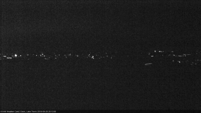 Lake Travis webcam, September 26, 2018 7:15 PM CT