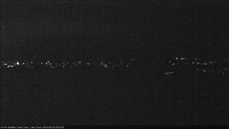 Lake Travis webcam, September 26, 2018 7:50 PM CT
