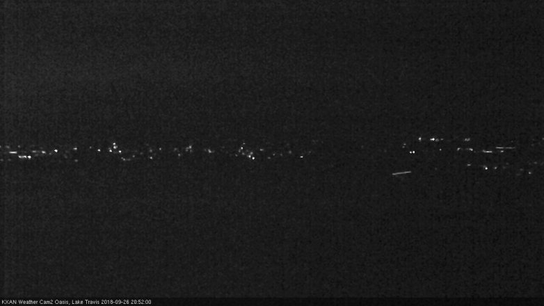 Lake Travis webcam, September 26, 2018 7:55 PM CT