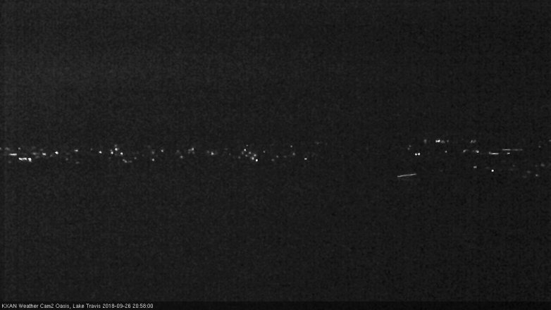 Lake Travis webcam, September 26, 2018 8:00 PM CT
