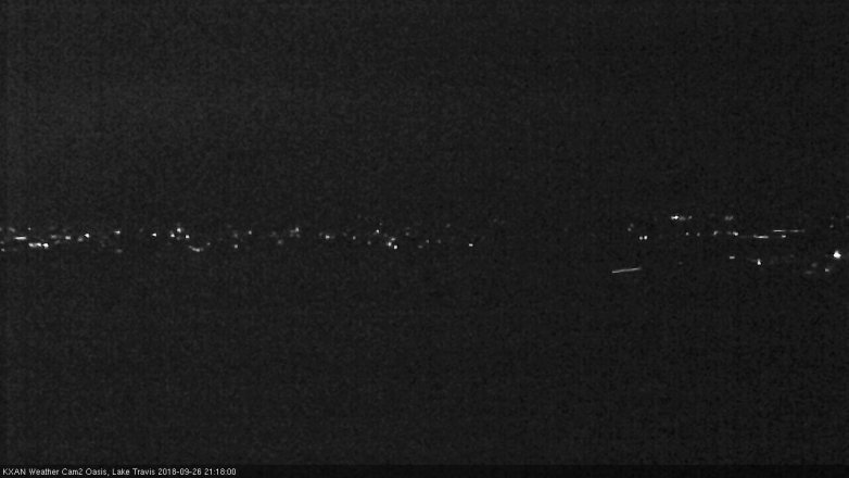Lake Travis webcam, September 26, 2018 8:20 PM CT
