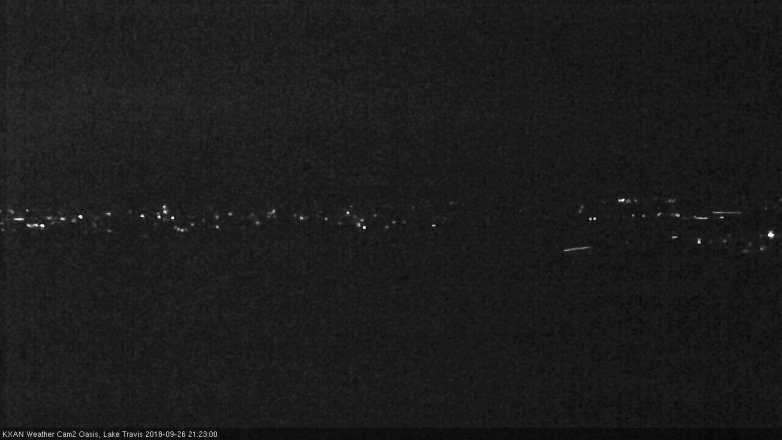 Lake Travis webcam, September 26, 2018 8:25 PM CT