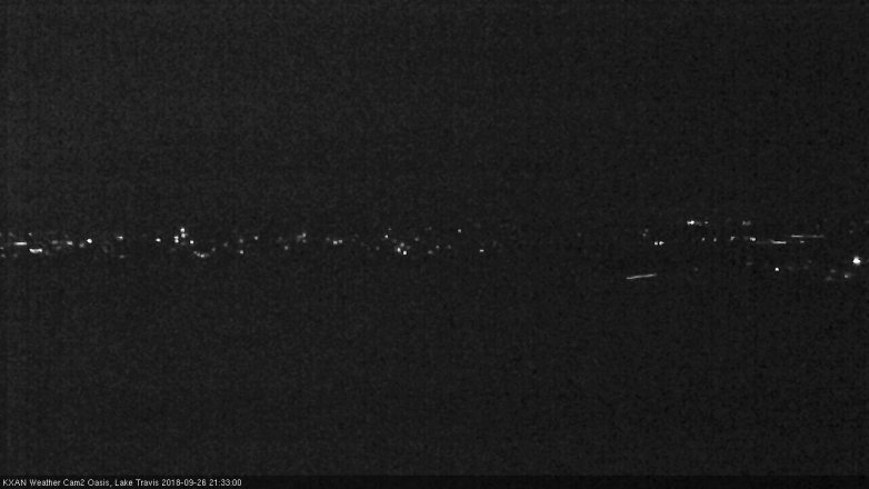 Lake Travis webcam, September 26, 2018 8:35 PM CT