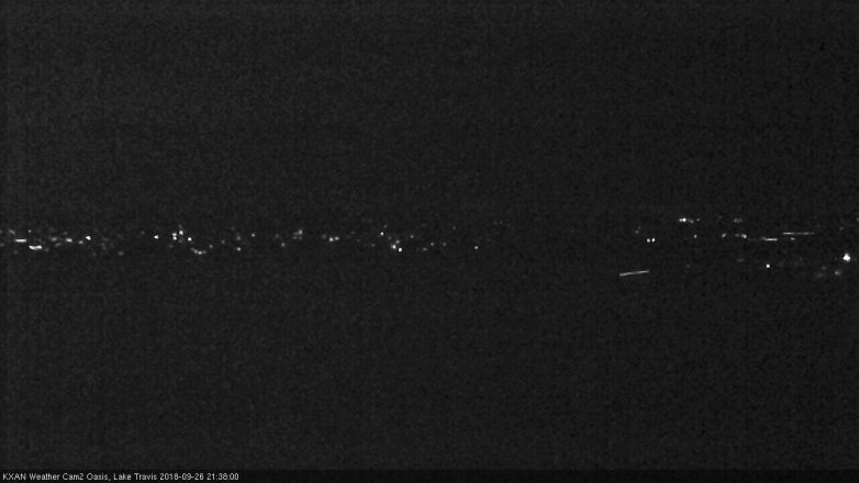 Lake Travis webcam, September 26, 2018 8:40 PM CT