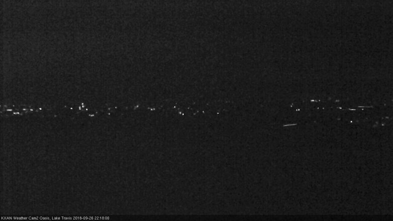 Lake Travis webcam, September 26, 2018 9:20 PM CT