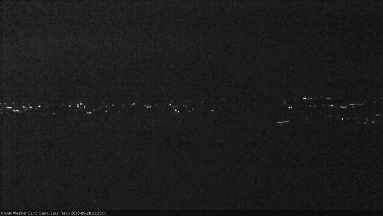 Lake Travis webcam, September 26, 2018 9:25 PM CT