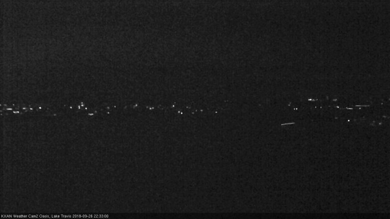 Lake Travis webcam, September 26, 2018 9:35 PM CT