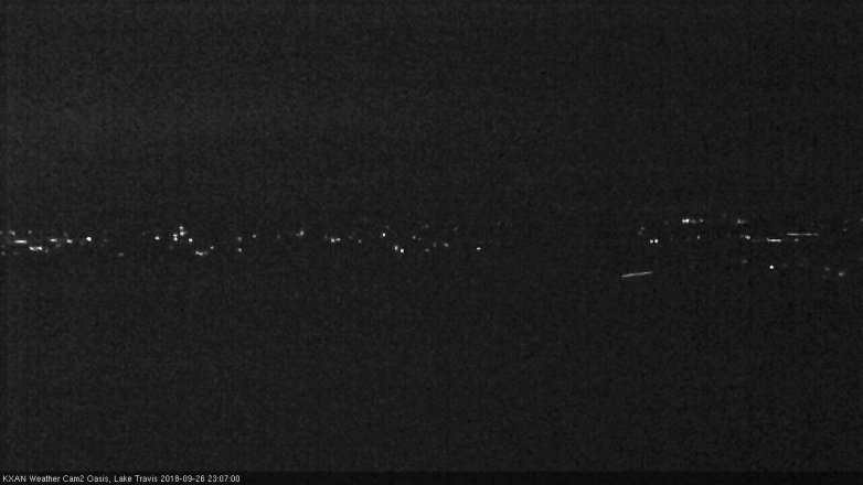 Lake Travis webcam, September 26, 2018 10:10 PM CT