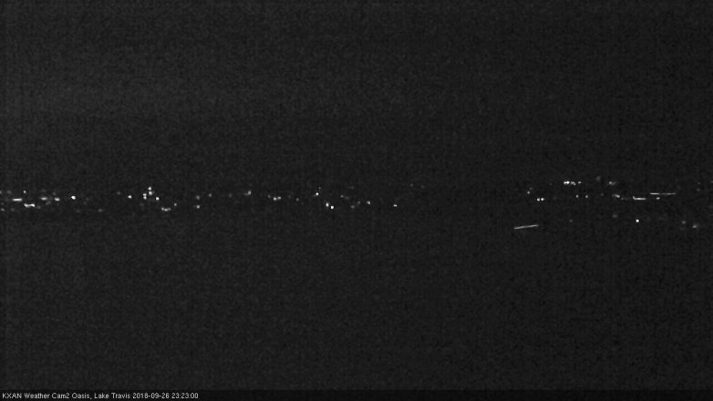 Lake Travis webcam, September 26, 2018 10:25 PM CT