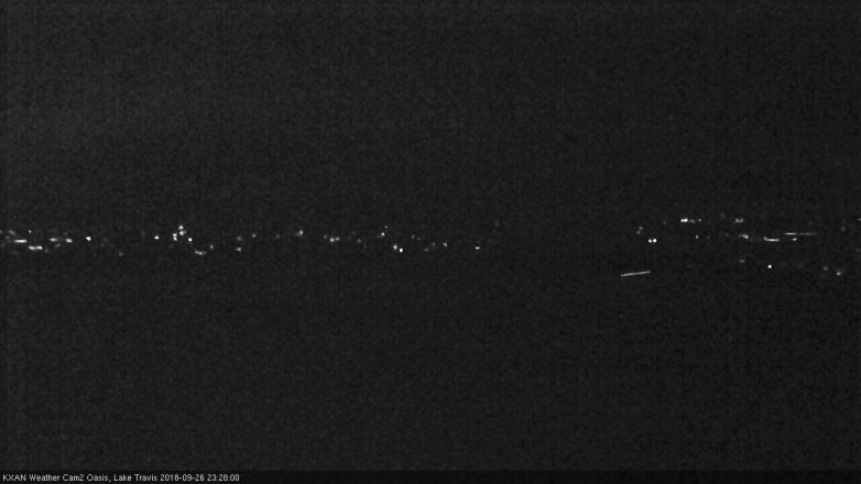 Lake Travis webcam, September 26, 2018 10:30 PM CT