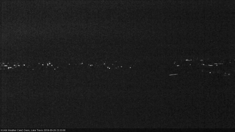 Lake Travis webcam, September 26, 2018 10:35 PM CT