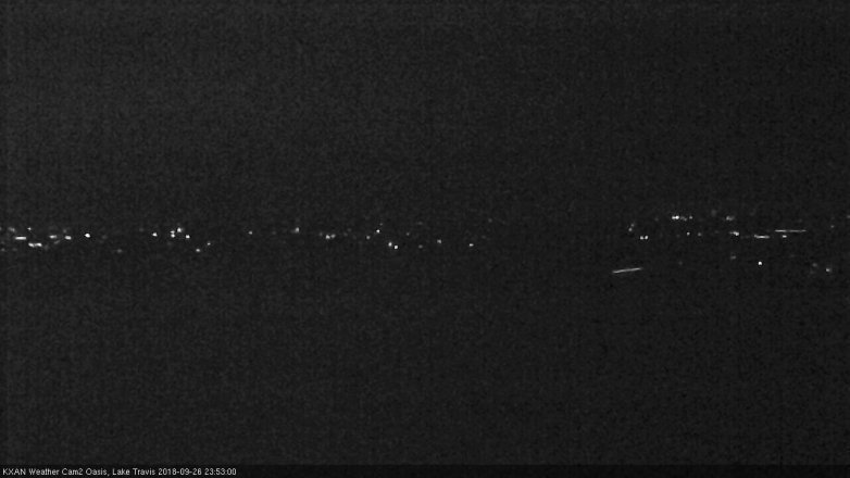 Lake Travis webcam, September 26, 2018 10:55 PM CT
