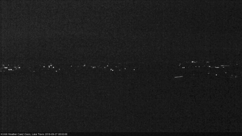 Lake Travis webcam, September 26, 2018 11:05 PM CT
