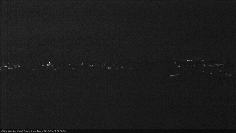 Lake Travis webcam, September 26, 2018 11:10 PM CT