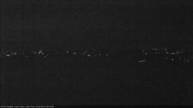 Lake Travis webcam, September 26, 2018 11:15 PM CT