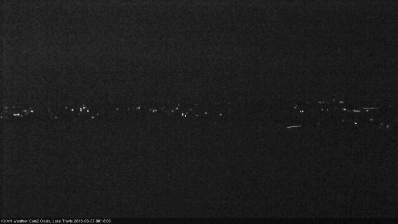 Lake Travis webcam, September 26, 2018 11:20 PM CT